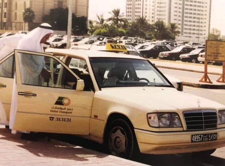 Early Dubai Transport taxi in 1994